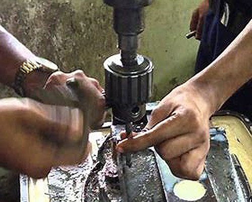 Drilling Tapping & Bandsaw Cutting
